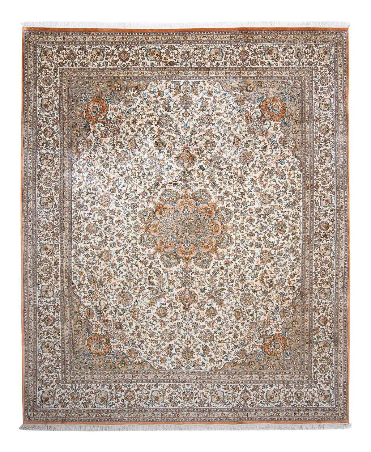 Sidenmatta - Kashmir Silk - 304 x 241 cm - beige