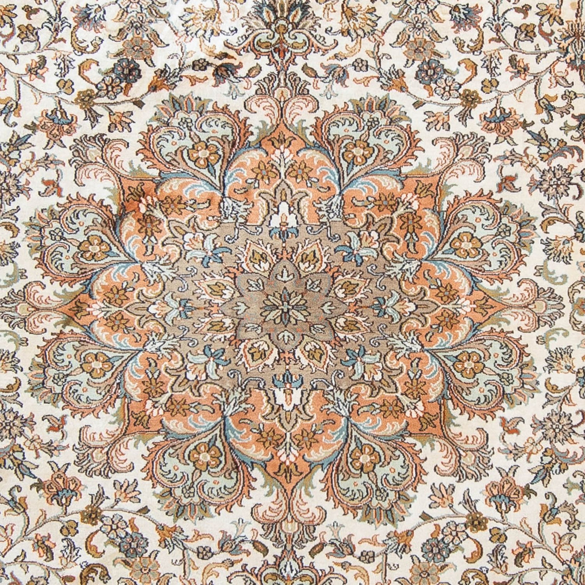 Sidenmatta - Kashmir Silk - 304 x 241 cm - beige