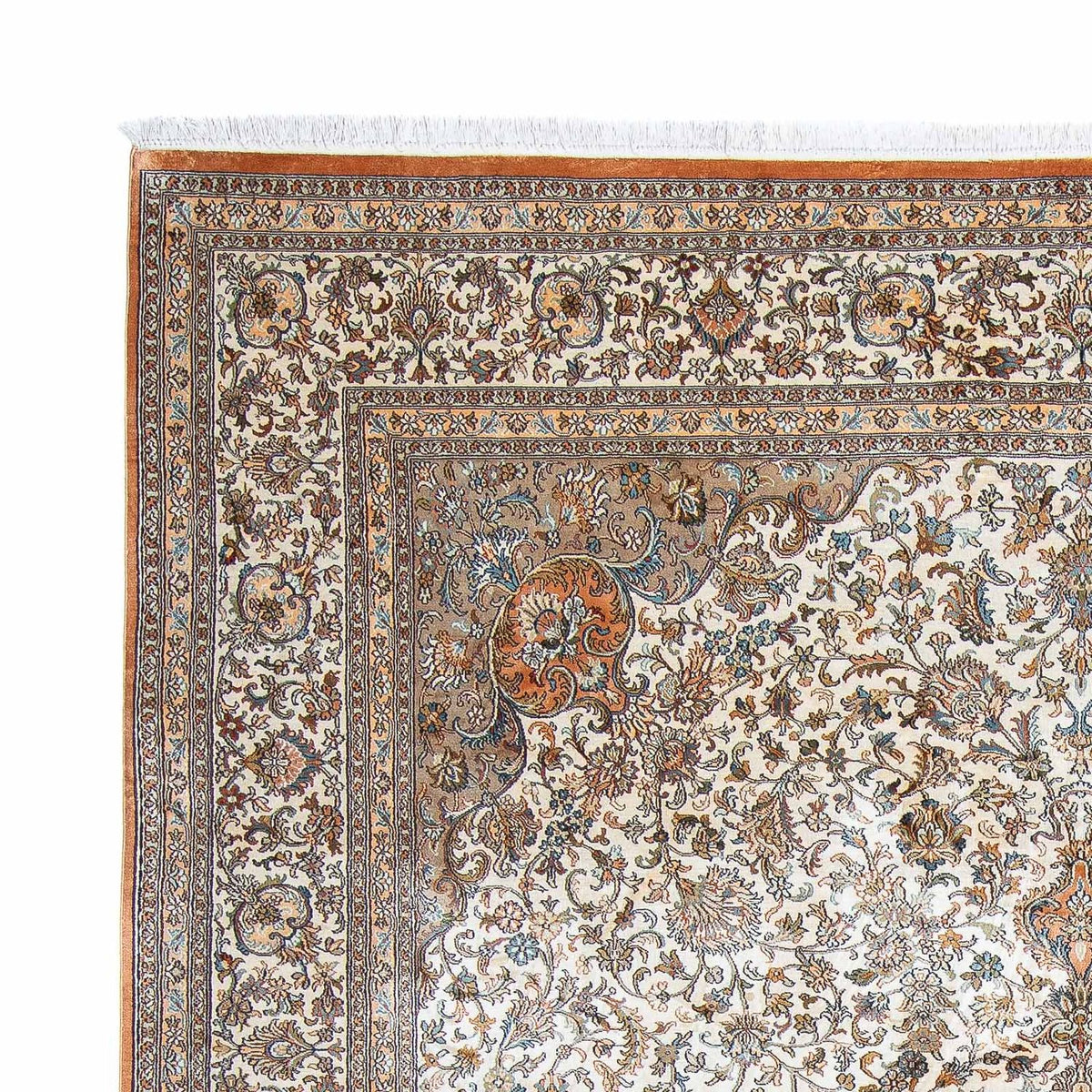Sidenmatta - Kashmir Silk - 304 x 241 cm - beige