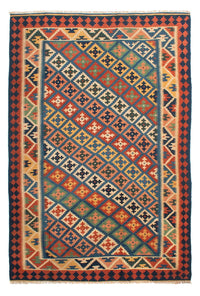 Kelim Carpet - orientalisk matta - 273 x 191 cm - flerfärgad