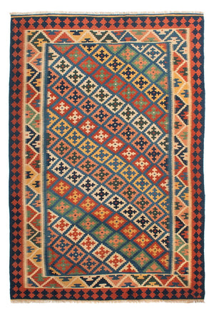 Kelim Carpet - orientalisk matta - 273 x 191 cm - flerfärgad