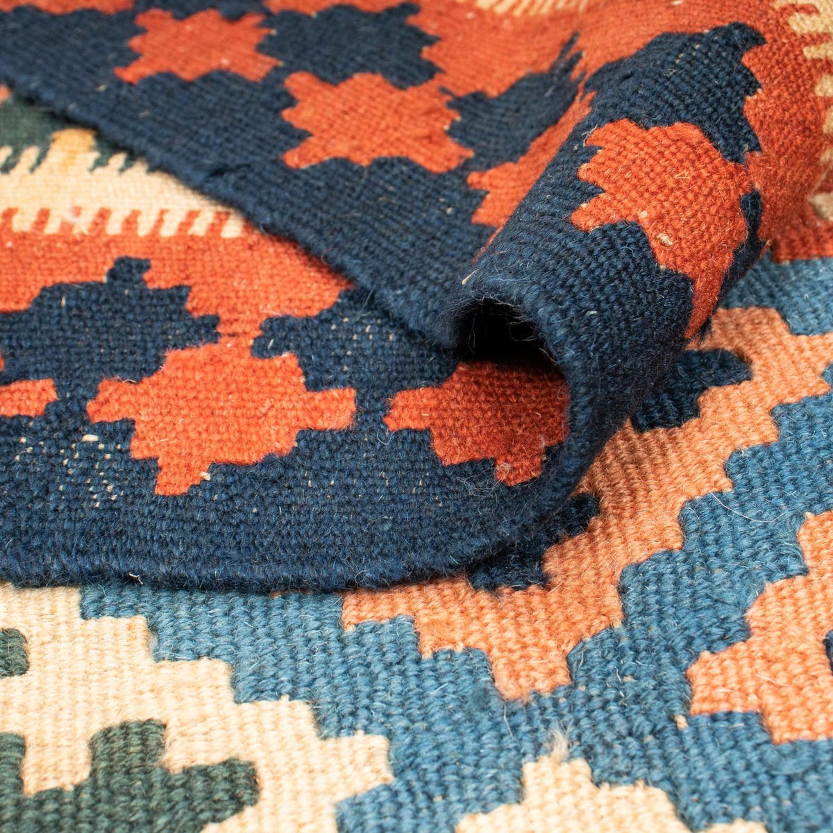 Kelim Carpet - orientalisk matta - 273 x 191 cm - flerfärgad