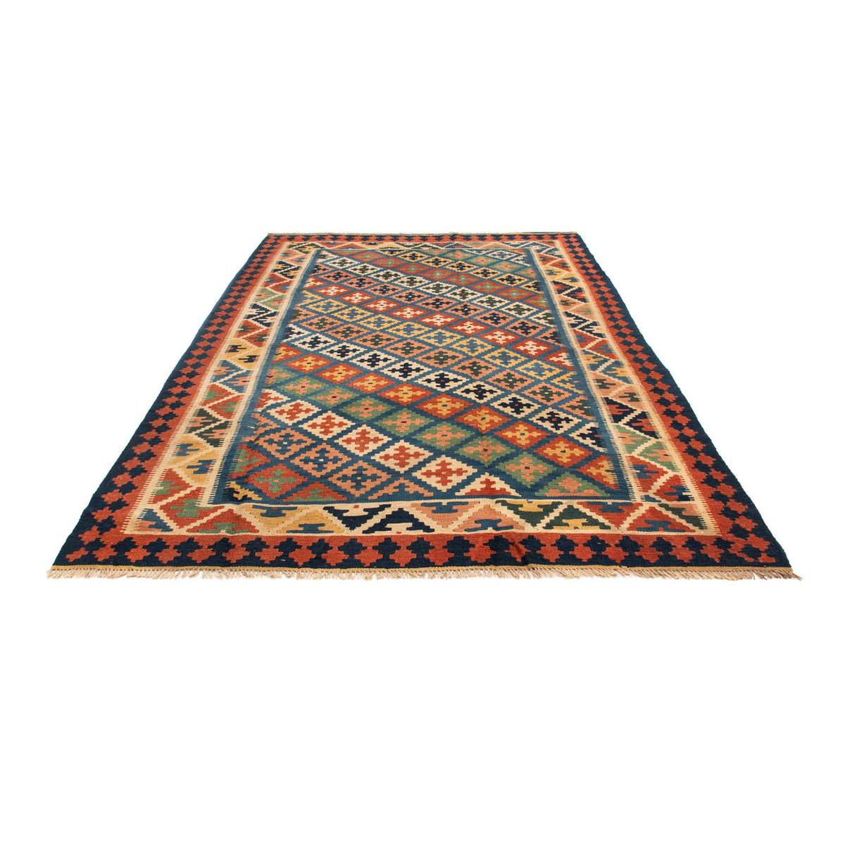 Kelim Carpet - orientalisk matta - 273 x 191 cm - flerfärgad