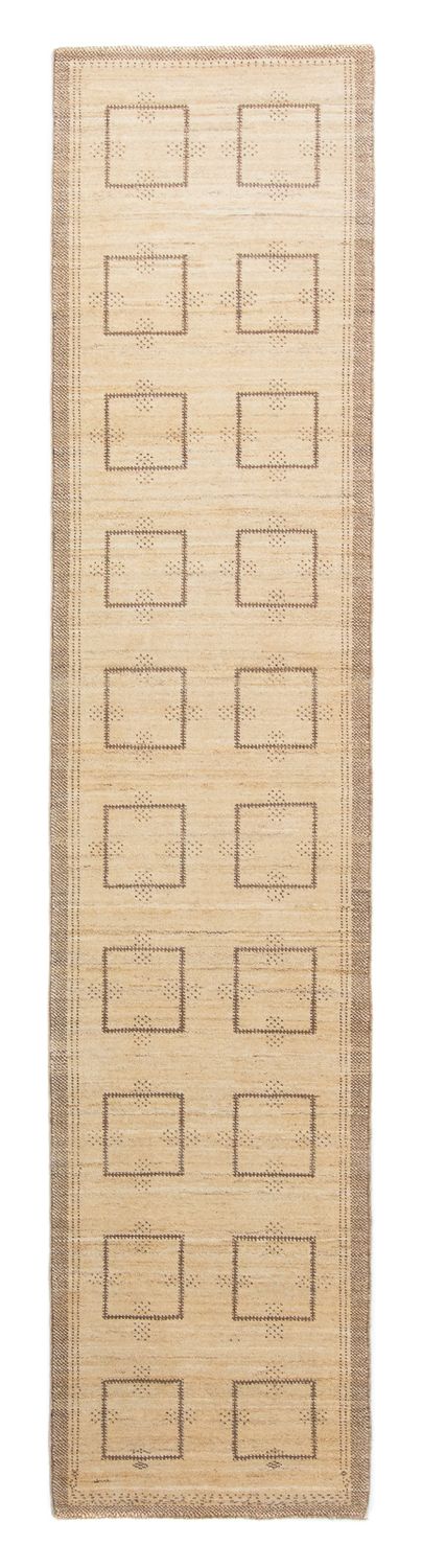 Runner Gabbeh-matta - Loribaft Persian - 345 x 75 cm - beige