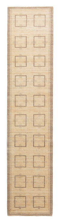 Runner Gabbeh-matta - Loribaft Persian - 345 x 75 cm - beige