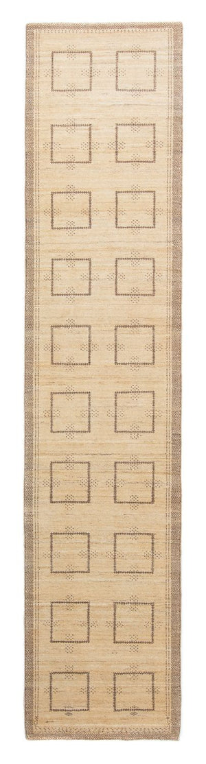 Runner Gabbeh-matta - Loribaft Persian - 345 x 75 cm - beige
