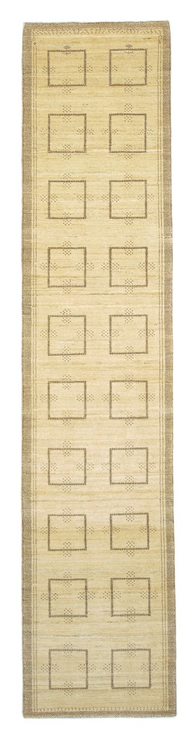 Runner Gabbeh-matta - persisk - 345 x 75 cm - beige