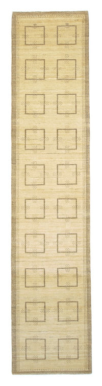 Runner Gabbeh-matta - persisk - 345 x 75 cm - beige
