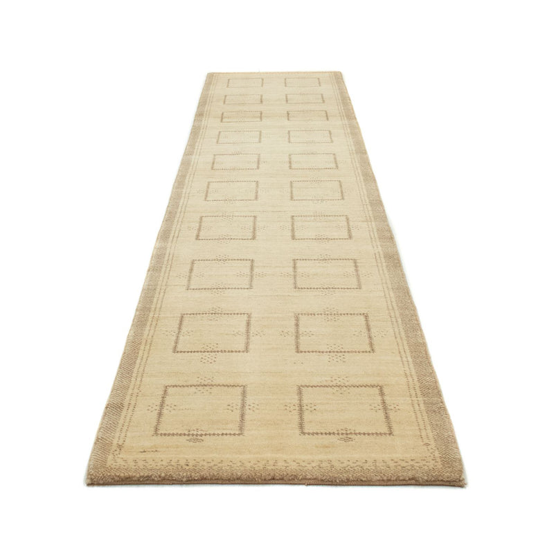 Runner Gabbeh-matta - persisk - 345 x 75 cm - beige