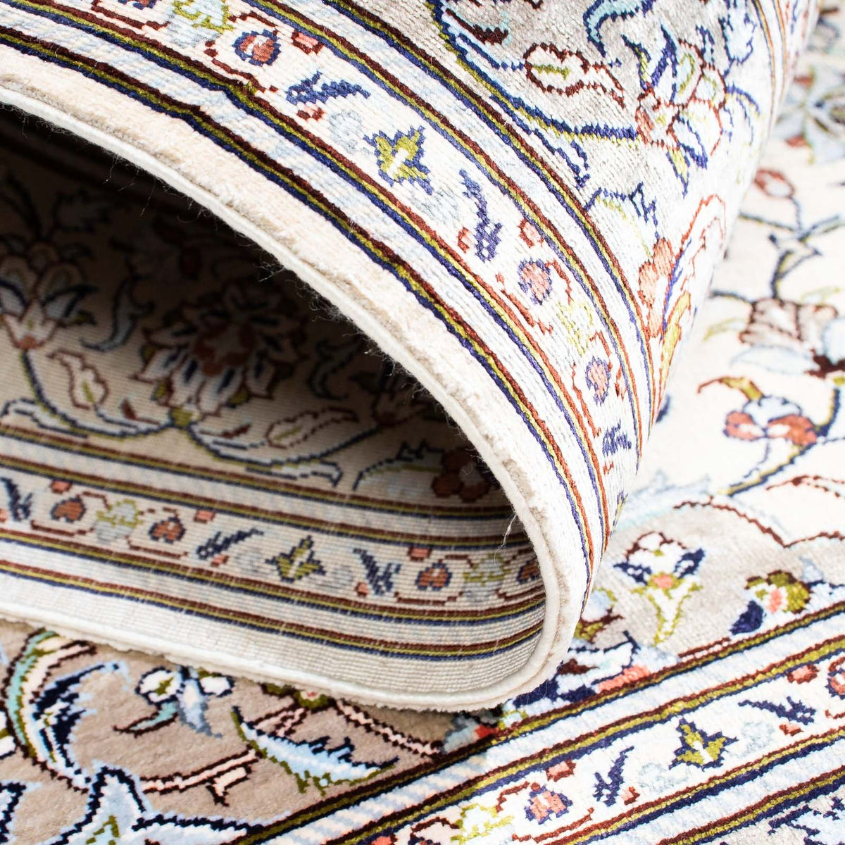 Persisk matta - Ghom - 121 x 80 cm - beige