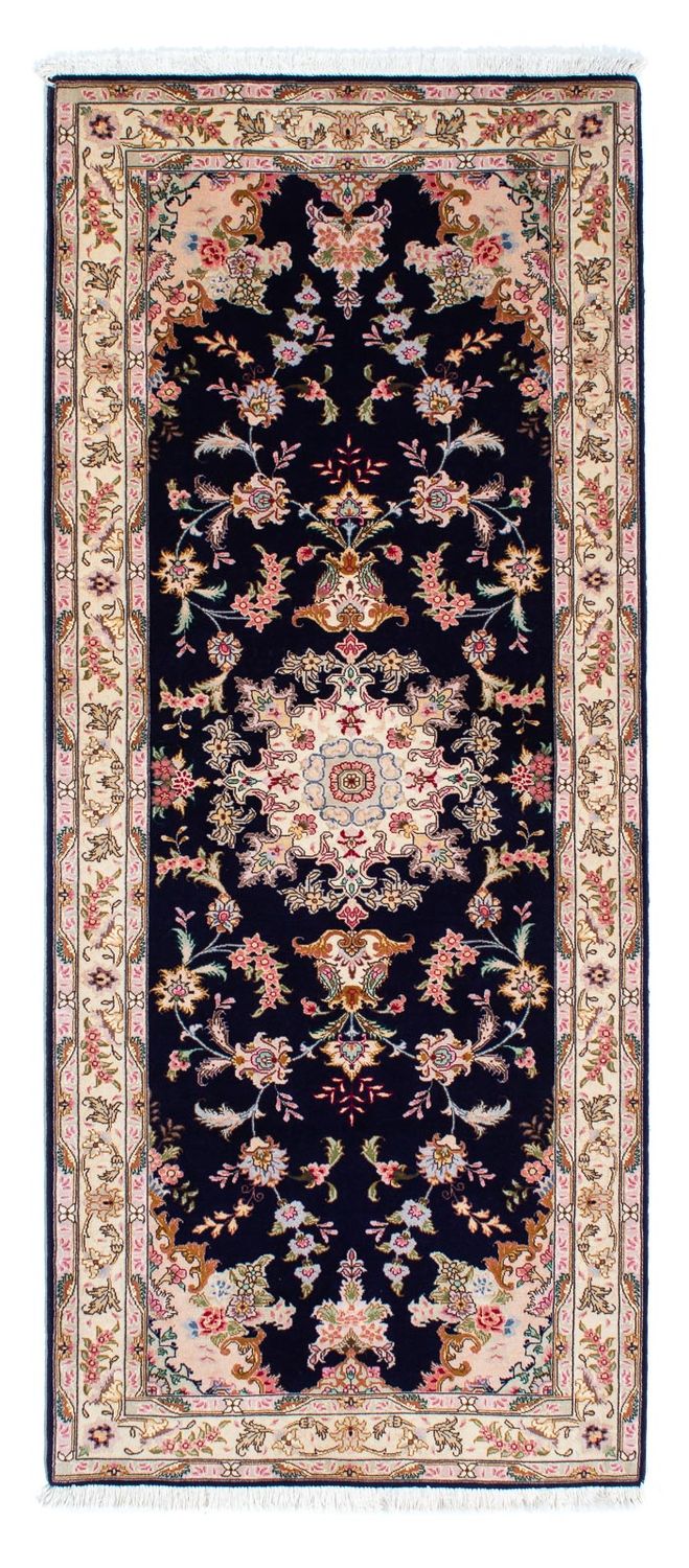 Runner Persisk matta - Tabriz - Royal - 200 x 83 cm - mörkblå