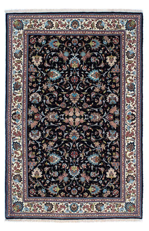 Persisk matta - Ghom - 210 x 140 cm - mörkblå