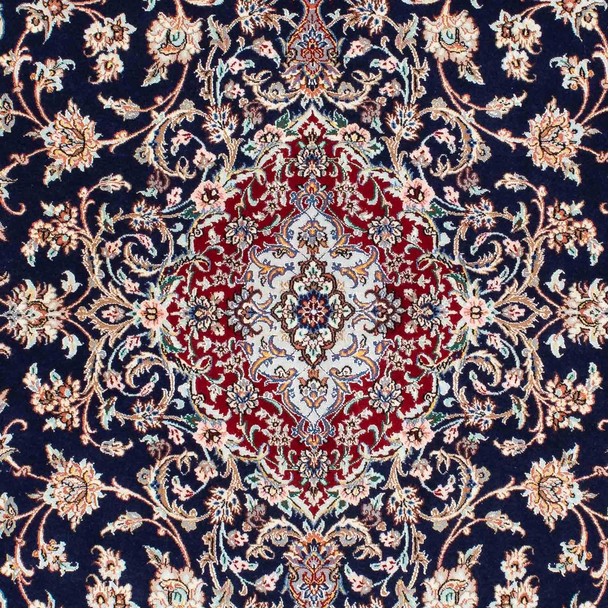 Persisk matta - Isfahan - Premium - 200 x 130 cm - mörkblå