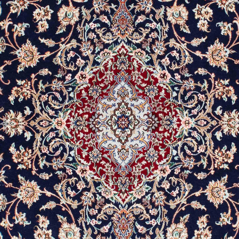 Persisk matta - Isfahan - Premium - 200 x 130 cm - mörkblå