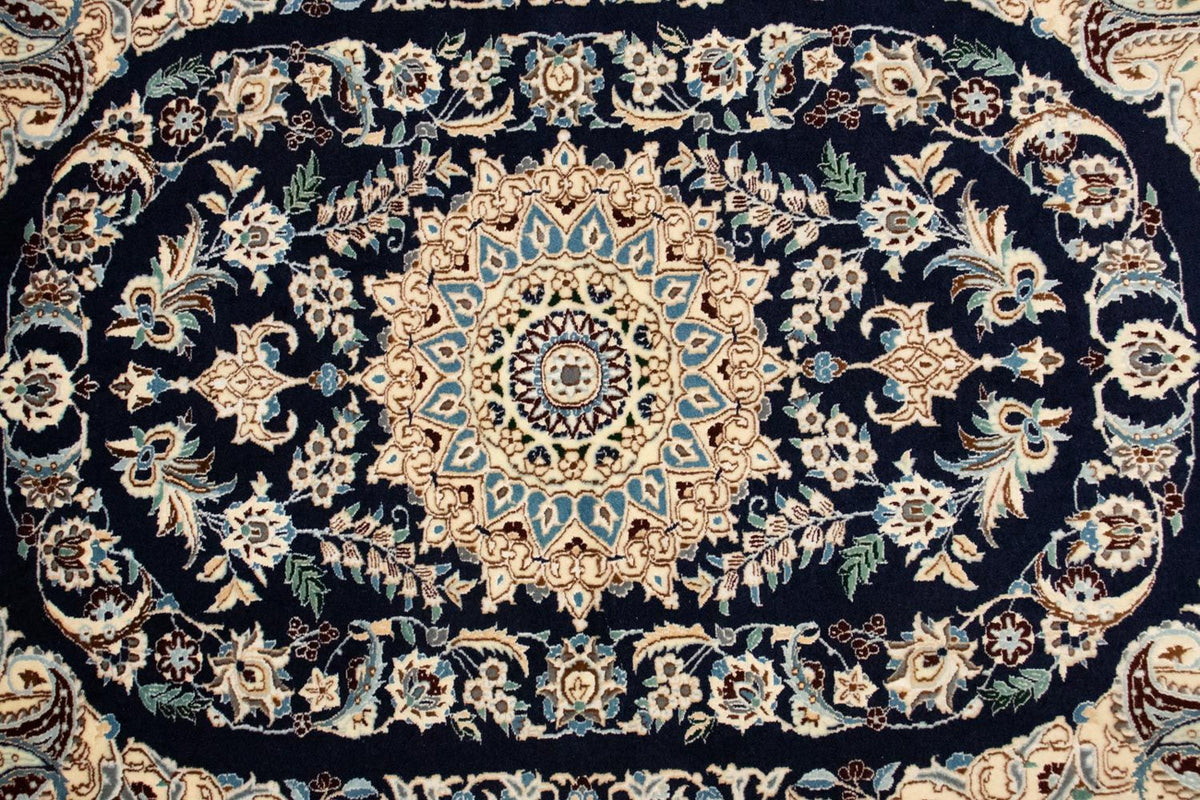 Persisk matta - Nain - Premium - 148 x 100 cm - mörkblå
