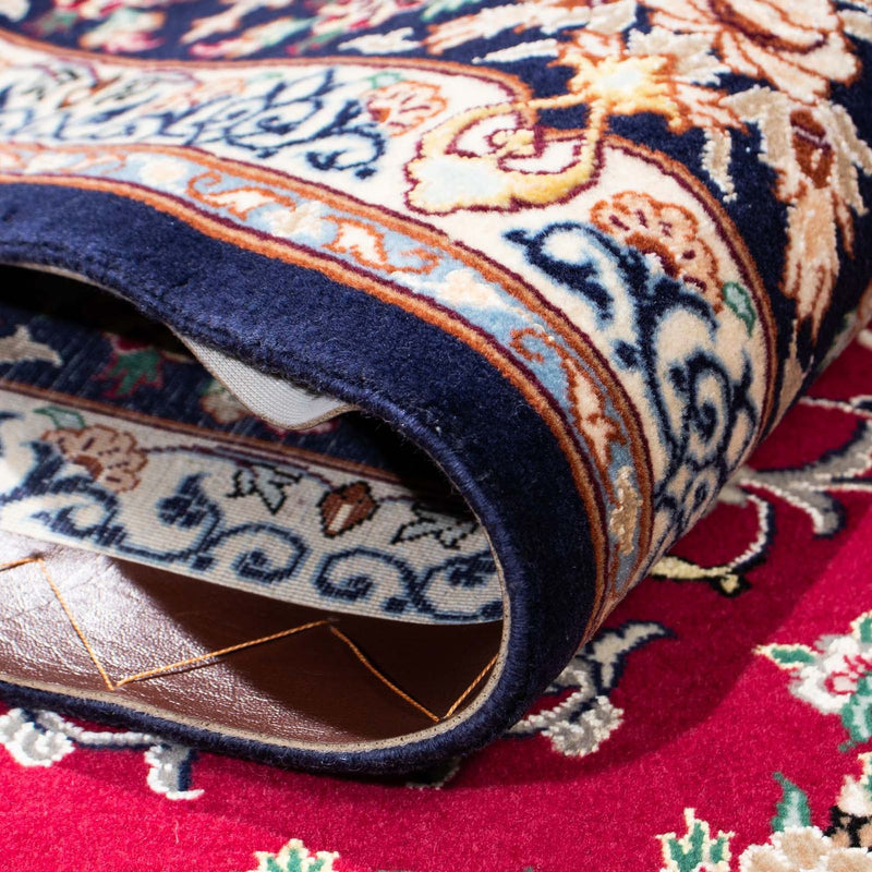 Persisk matta - Isfahan - Premium - 194 x 131 cm - mörkröd