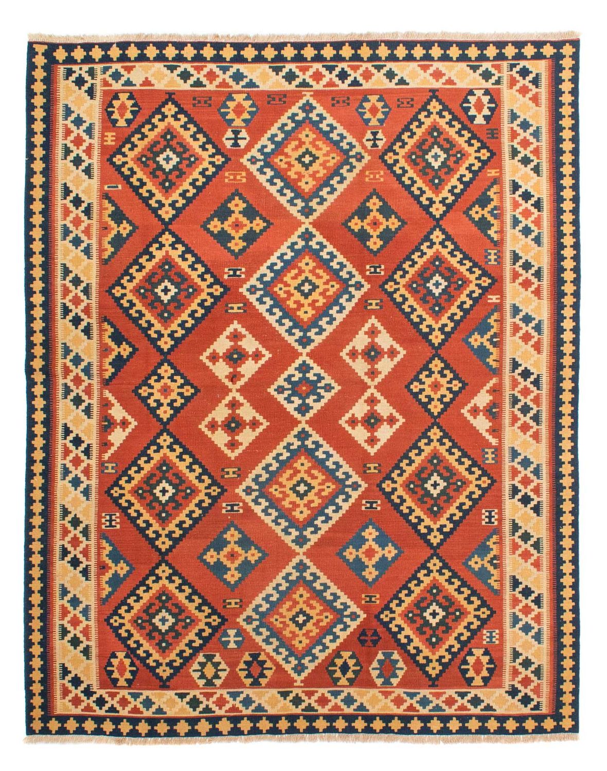 Kelim Carpet - orientalisk matta - 238 x 200 cm - flerfärgad