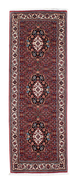 Runner Persisk matta - Bijar - 205 x 74 cm - mörkröd
