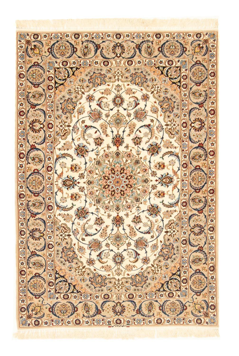 Persisk matta - Isfahan - Premium - 163 x 111 cm - beige