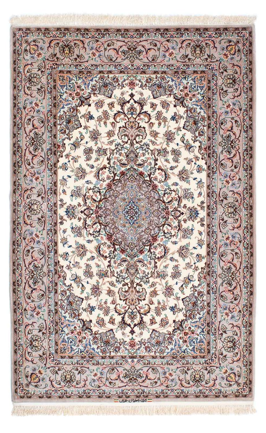Persisk matta - Isfahan - Premium - 201 x 130 cm - beige