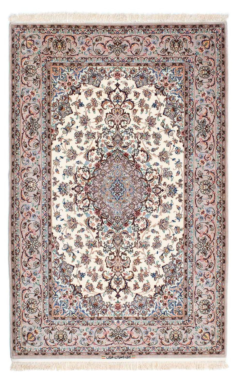 Persisk matta - Isfahan - Premium - 201 x 130 cm - beige