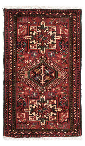 Persisk matta - Nomadic - 105 x 66 cm - mörkröd