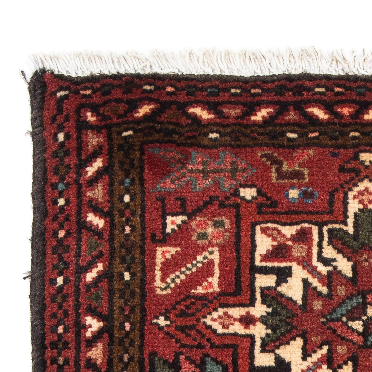 Persisk matta - Nomadic - 105 x 66 cm - mörkröd