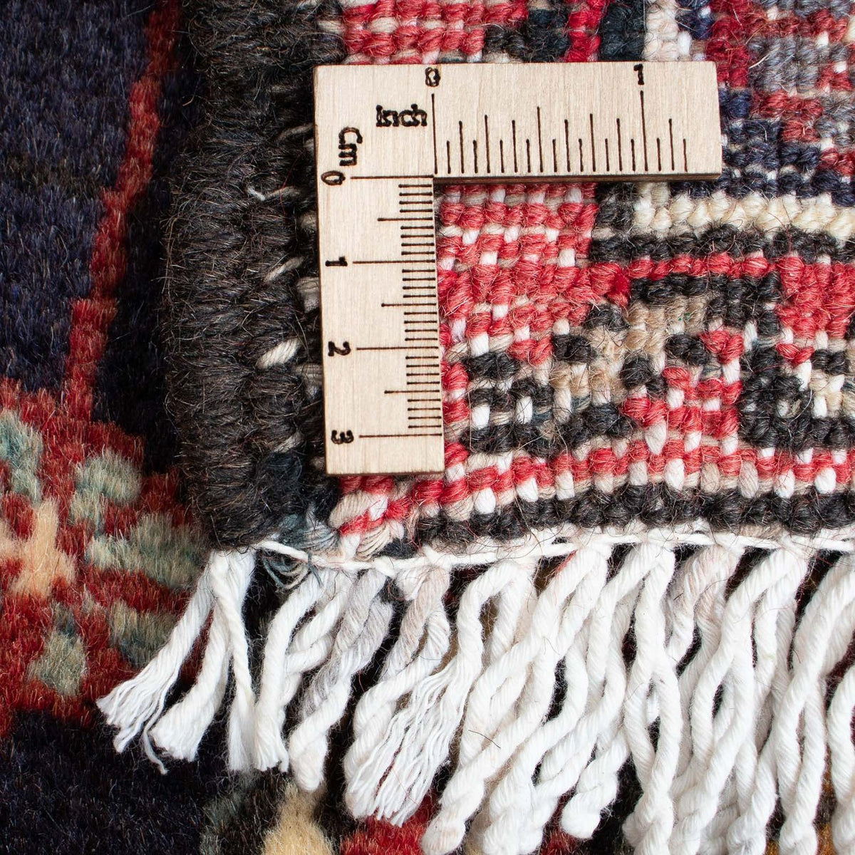 Persisk matta - Nomadic - 105 x 75 cm - mörkröd