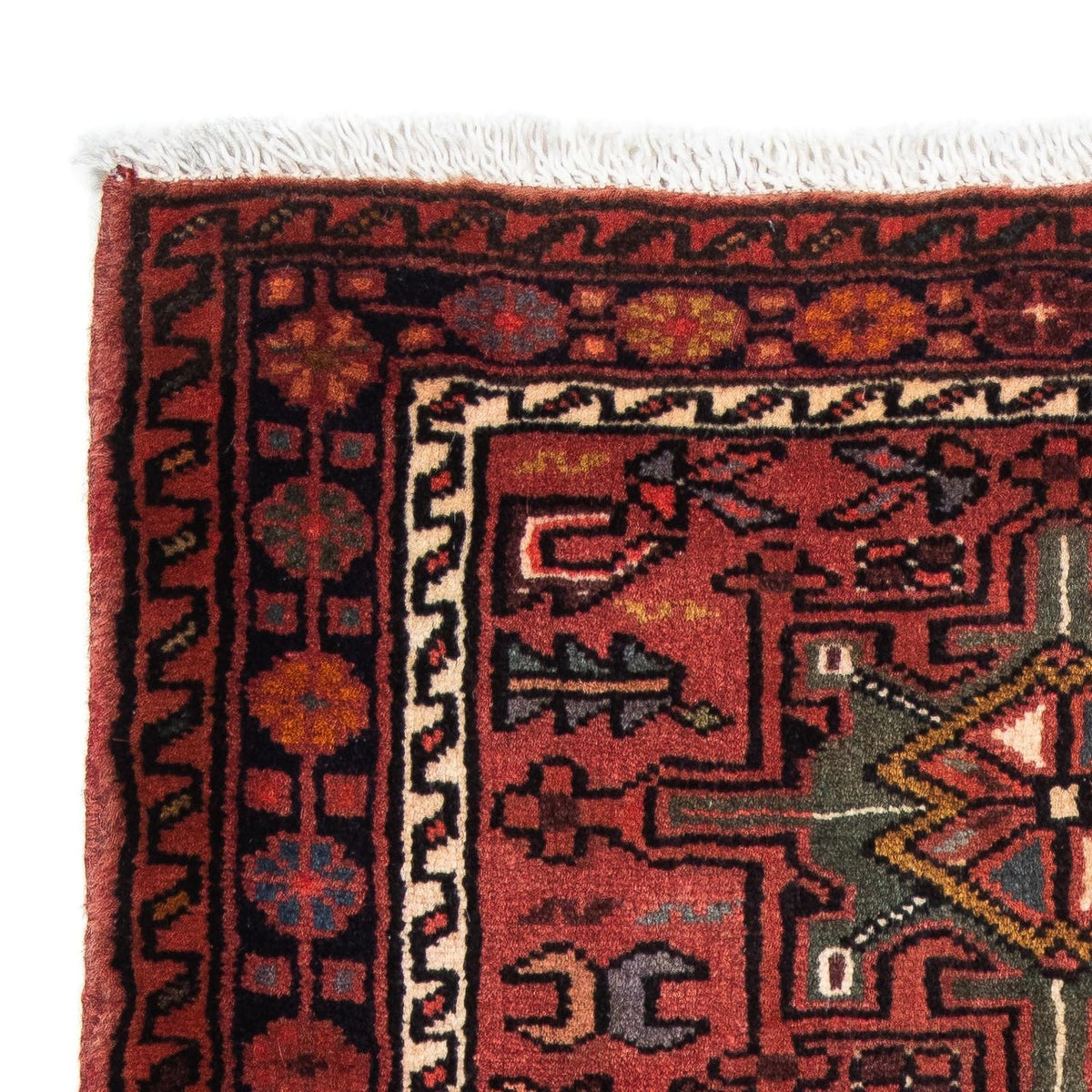 Persisk matta - Nomadic - 110 x 77 cm - mörkröd