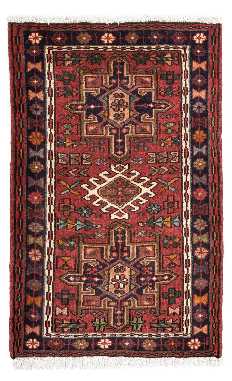 Persisk matta - Nomadic - 110 x 72 cm - mörkröd