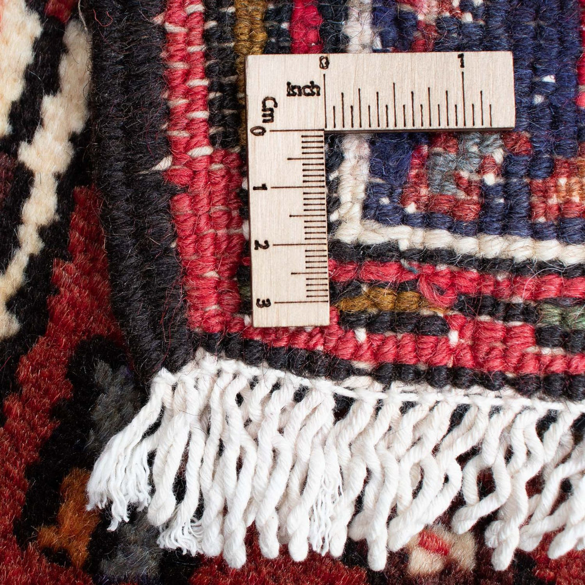 Persisk matta - Nomadic - 100 x 73 cm - mörkröd