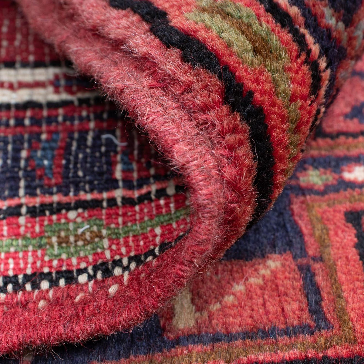 Persisk matta - Nomadic - 98 x 70 cm - mörkröd