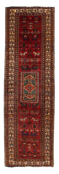 Runner Persisk matta - Nomadic - 337 x 103 cm - mörkröd
