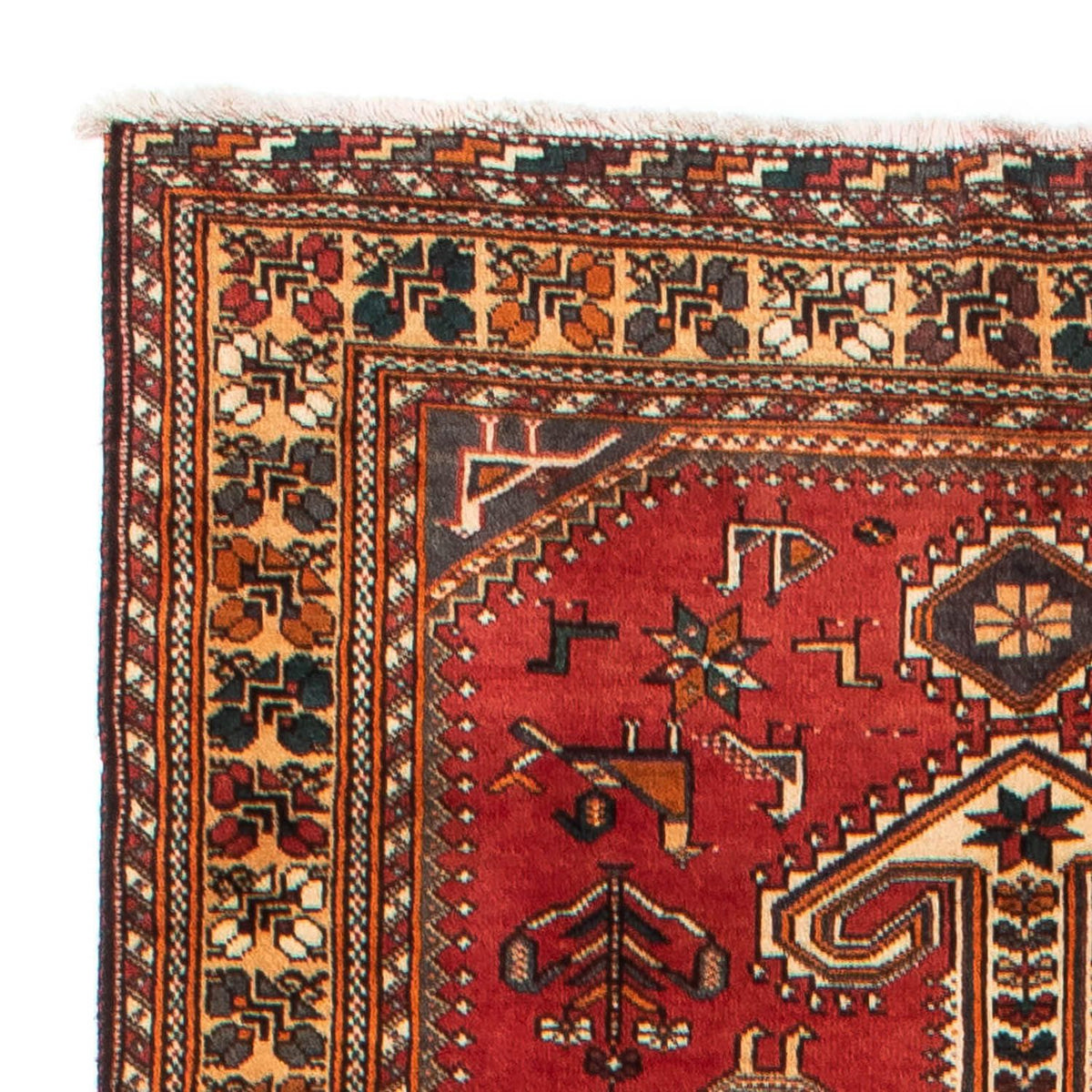 Runner Persisk matta - Nomadic - 361 x 108 cm - mörkröd