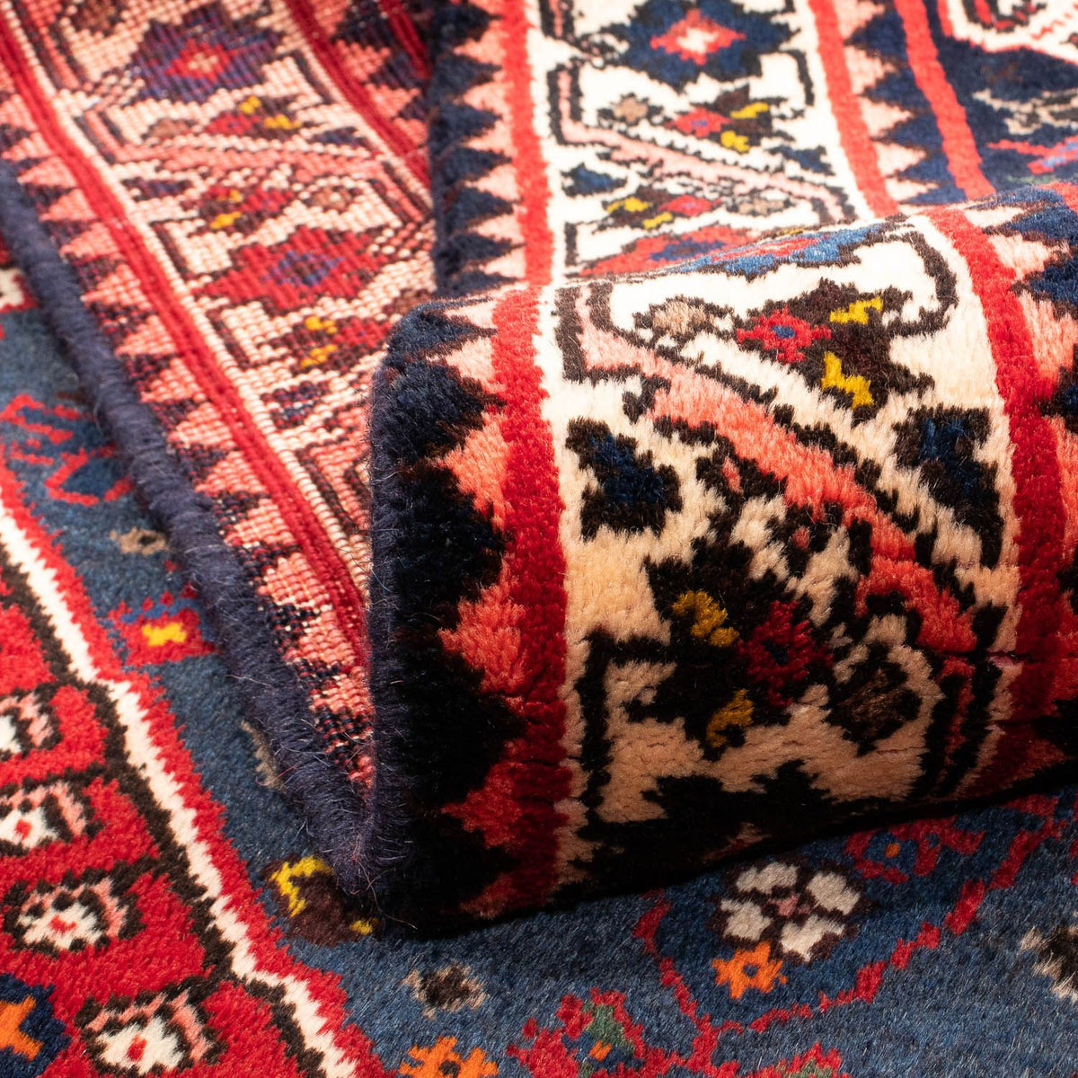 Runner Persisk matta - Nomadic - 276 x 111 cm - mörkröd