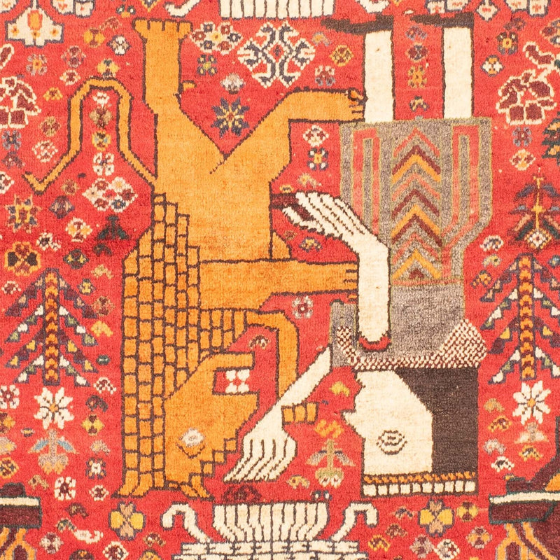 Persisk matta - Nomadic - 155 x 108 cm - mörkröd