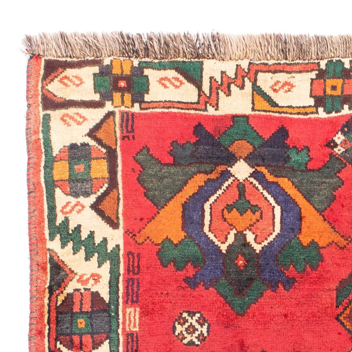 Persisk matta - Nomadic - 159 x 117 cm - mörkröd