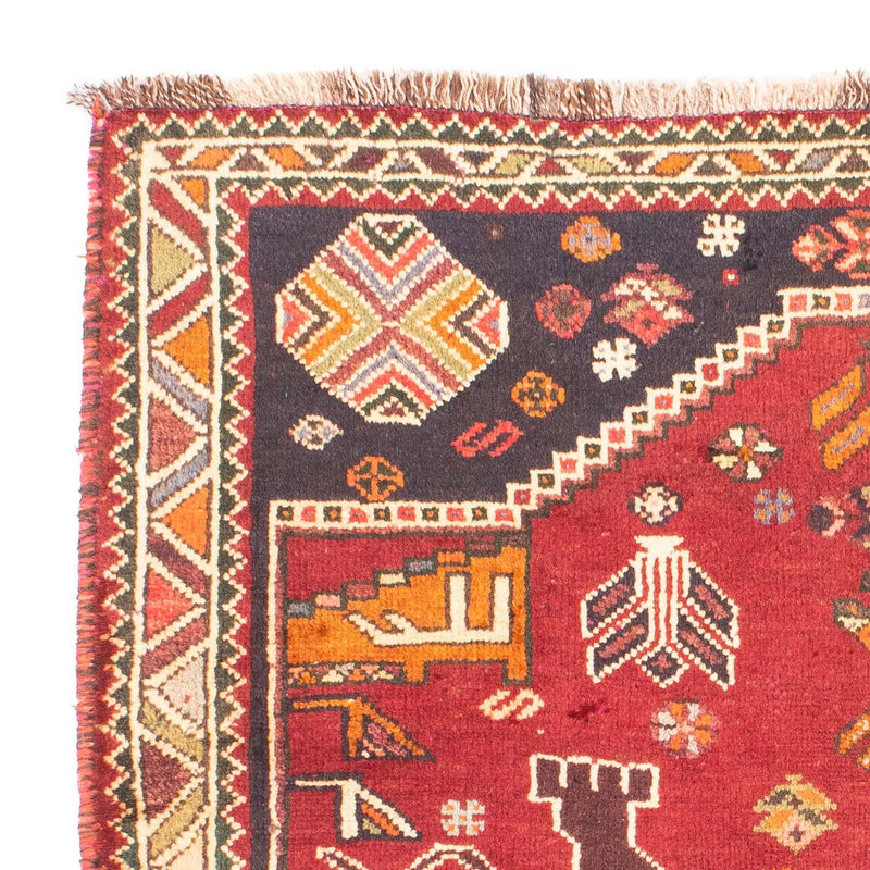 Persisk matta - Nomadic - 167 x 120 cm - mörkröd