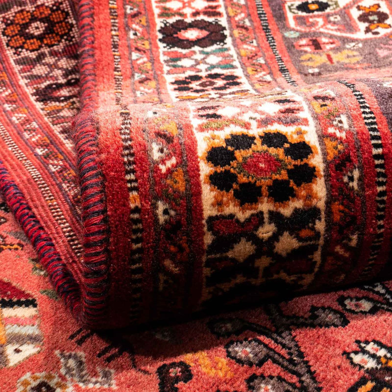 Persisk matta - Nomadic - 243 x 174 cm - mörkröd