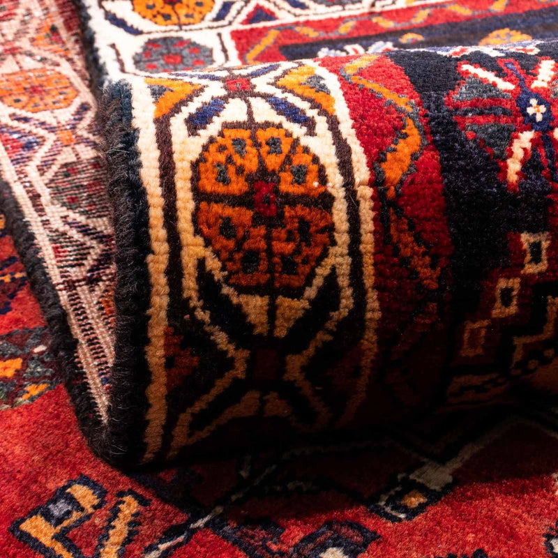 Persisk matta - Nomadic - 247 x 153 cm - mörkröd