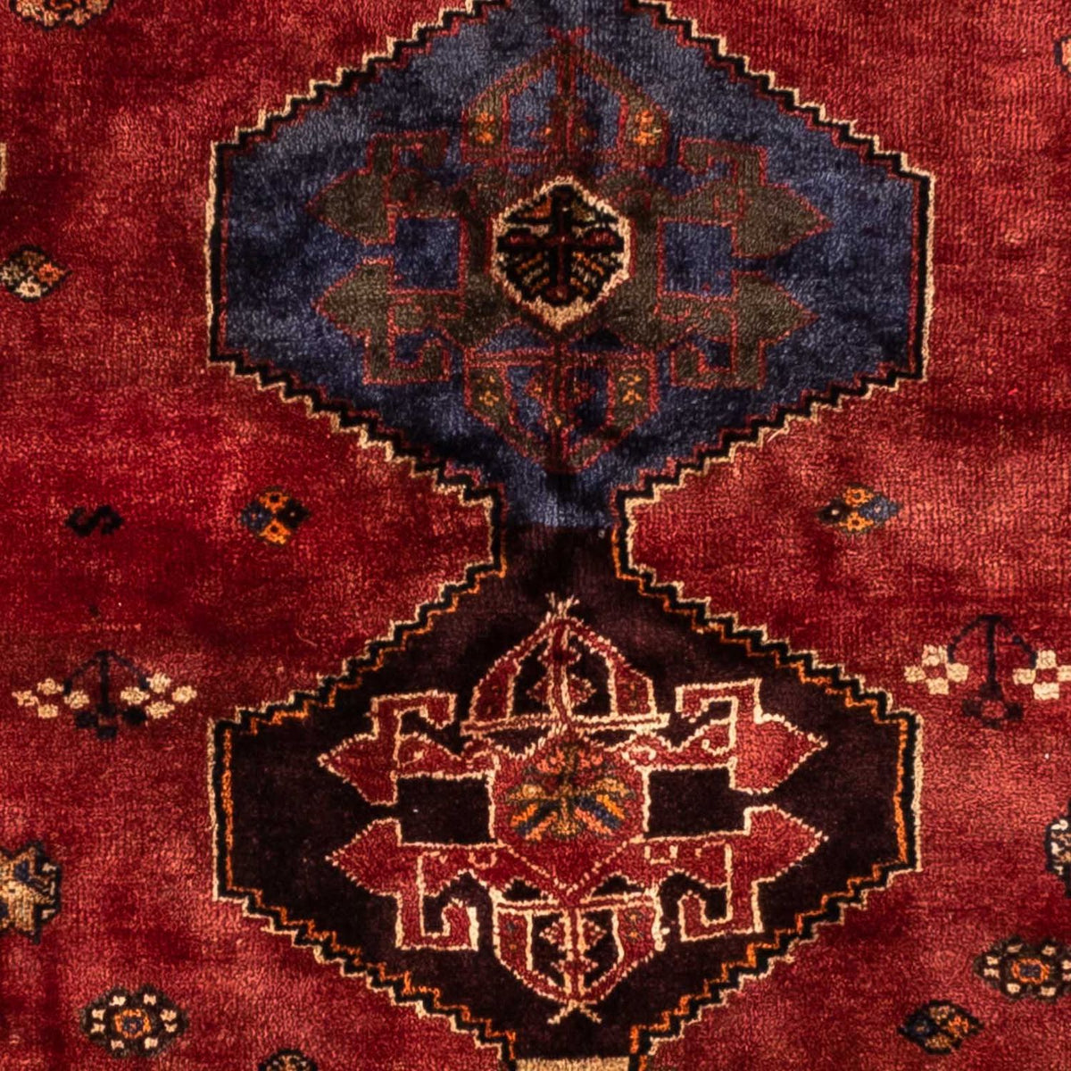 Persisk matta - Nomadic - 238 x 174 cm - mörkröd