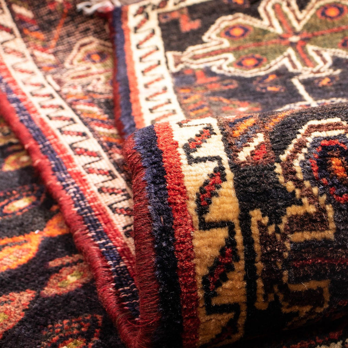 Persisk matta - Nomadic - 307 x 210 cm - mörkblå