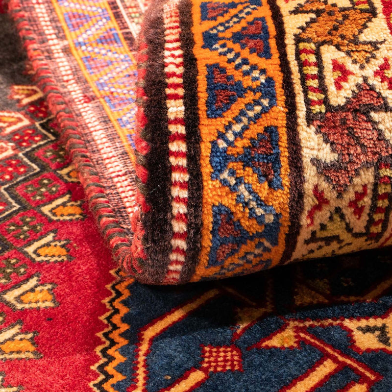 Persisk matta - Nomadic - 175 x 120 cm - mörkröd