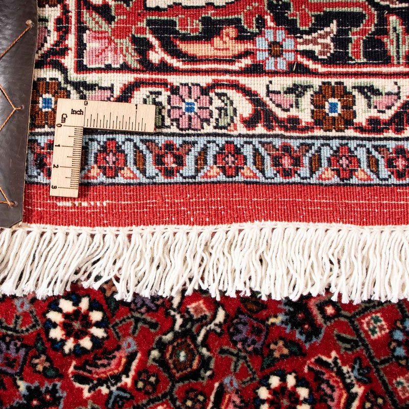 Persisk matta - Bijar - 229 x 172 cm - mörkröd