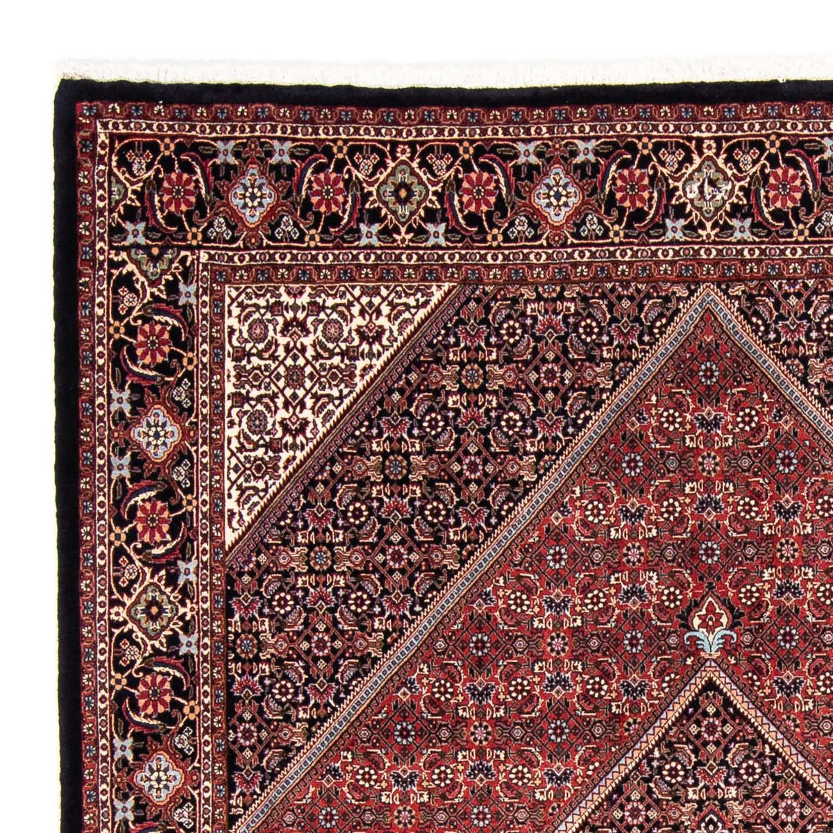 Persisk matta - Bijar - 238 x 169 cm - mörkblå