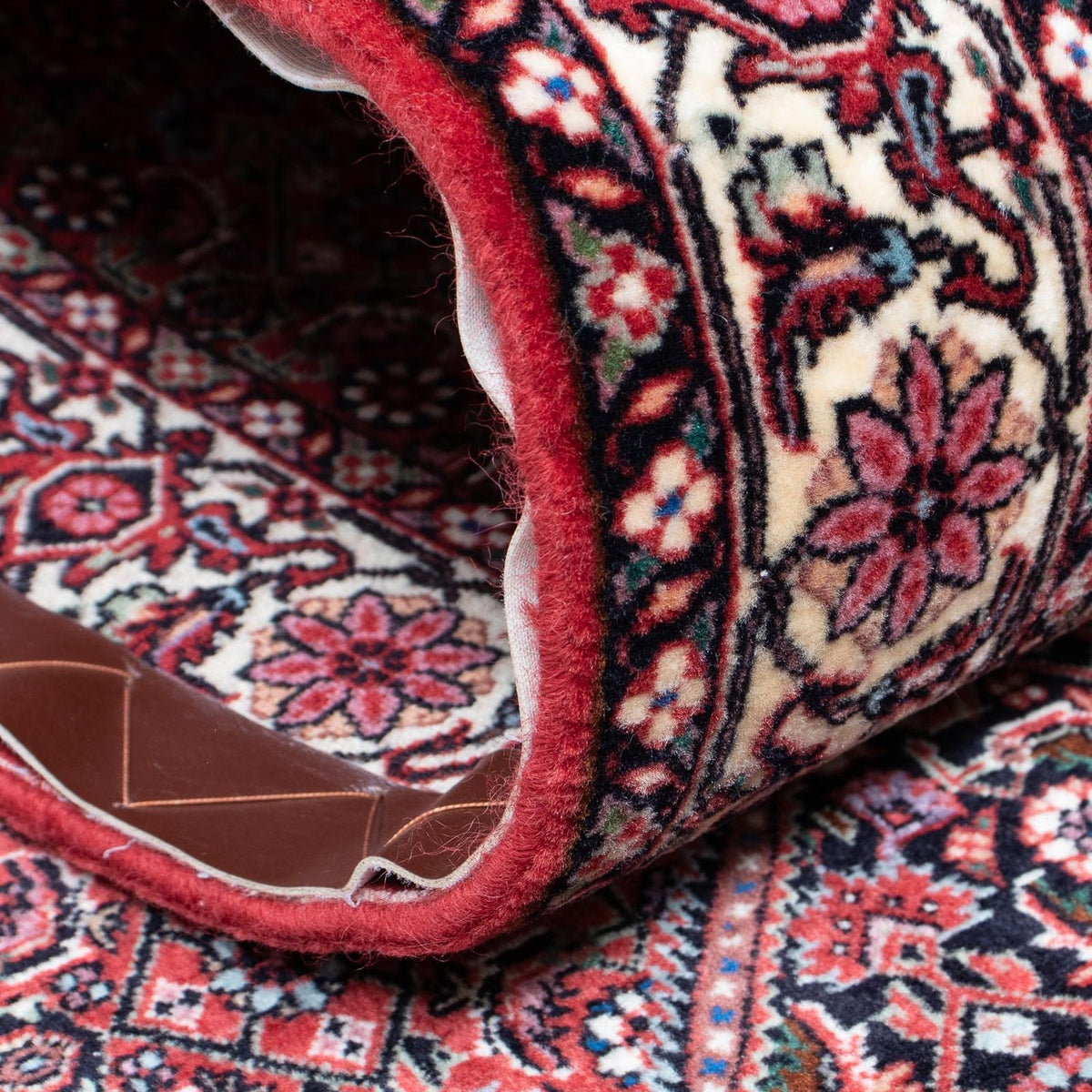 Runner Persisk matta - Bijar - 415 x 78 cm - mörkröd