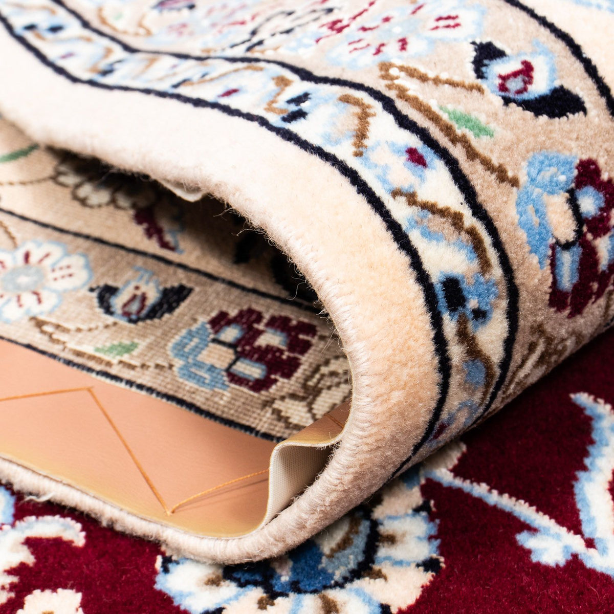 Persisk matta - Nain - Royal - 305 x 201 cm - mörkröd