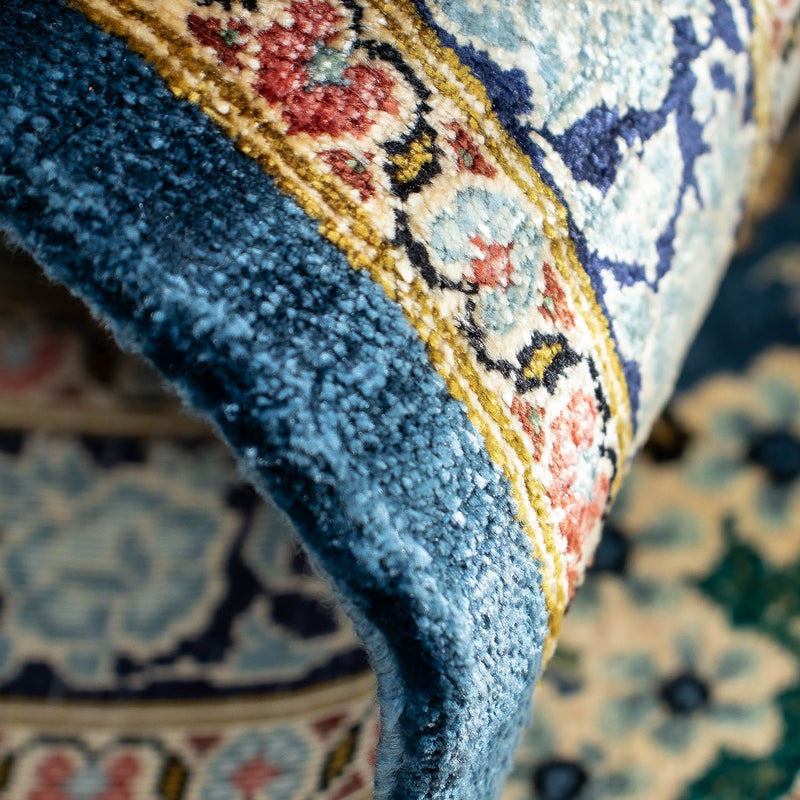 Persisk matta - Ghom - 86 x 58 cm - blå