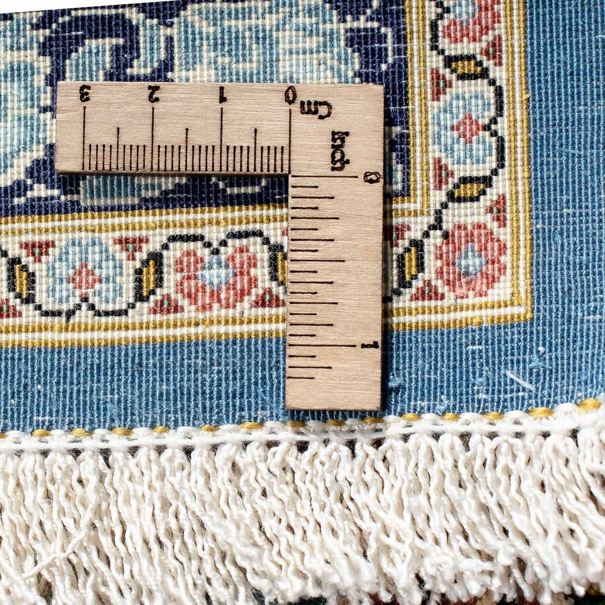 Persisk matta - Ghom - 86 x 58 cm - blå