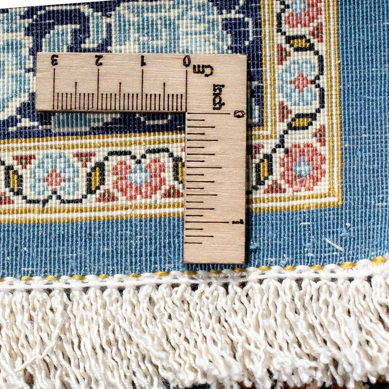 Persisk matta - Ghom - 86 x 58 cm - blå